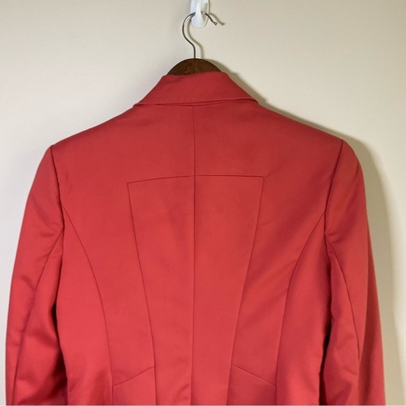Le Chateau Two Button Women's Blazer  Scarlett Orange Size Small - Picture 7 of 10